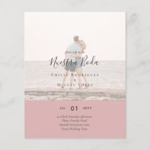 Invitación de Boda con Superposición de Fotos Flyer