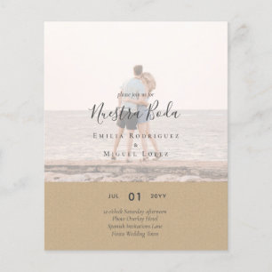 Invitación de Boda con Superposición de Fotos Flyer