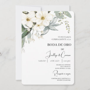 Invitación de boda de oro einladung
