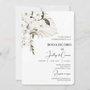 Invitación de boda de oro einladung