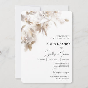 Invitación de boda de oro einladung