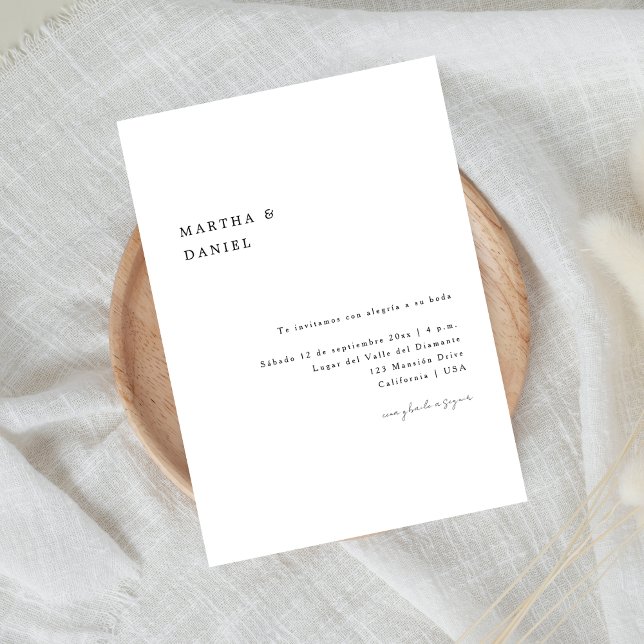 Invitación de boda elegante | Spanische Hochzeit Einladung (Von Creator hochgeladen)