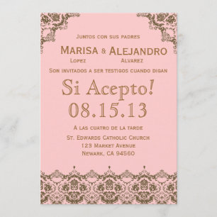 Invitacion de Boda en español / Faire-part de mari