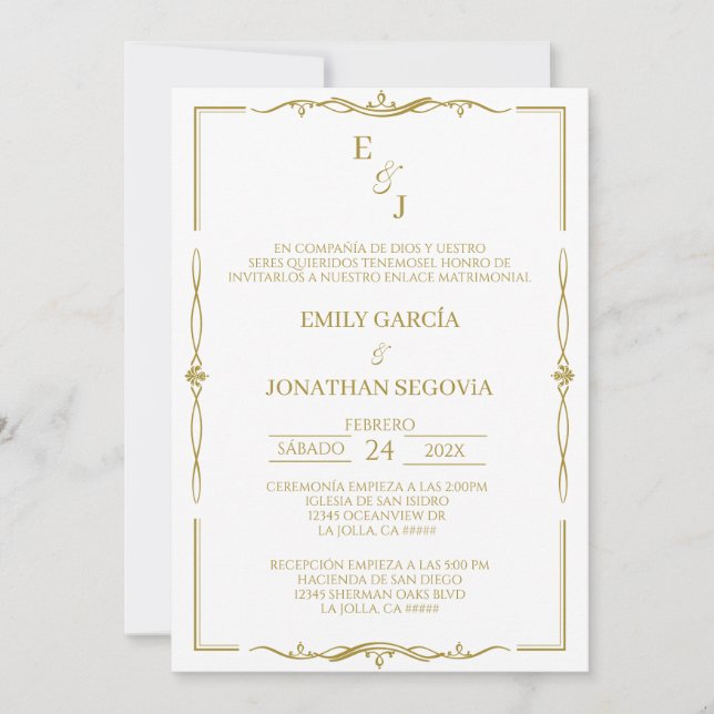 Invitación de boda minimalista einladung (Vorderseite)