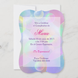 Invitación de cumpleaños - Burbujas Einladung
