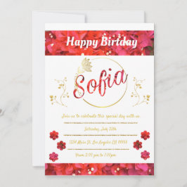 Invitación de cumpleaños einladung