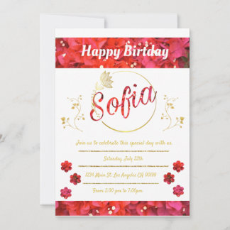 Invitación de cumpleaños einladung