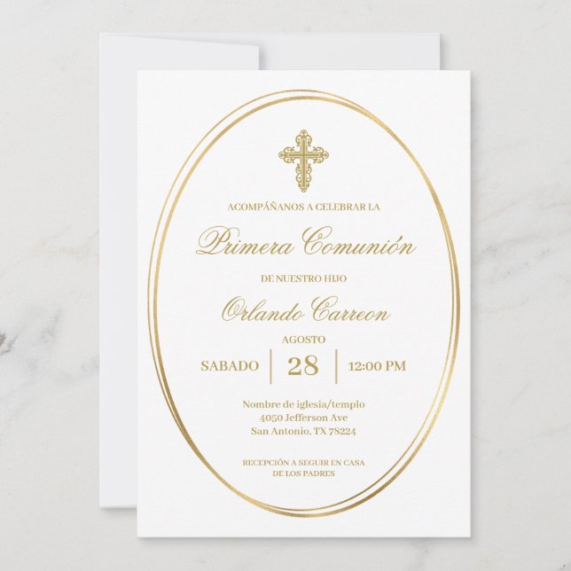 Invitación de primera comunión einladung (Vorderseite)