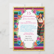 Invitación de Quinceñera Mexicana