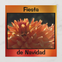 Invitación - Fiesta de Navidad - La Dalia Naranja