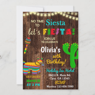 Invitación Fiesta Geburtstagseinladung, keine Zeit Einladung
