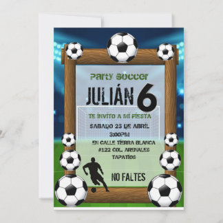 Invitación futboll einladung
