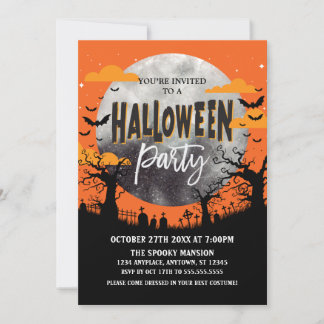 Invitación Halloween Party Invitation Einladung