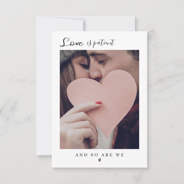  Invitación Minimalista moderna emitida Einladung (Vorderseite)