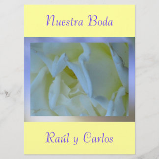 Invitación - Nuestra Boda - Amarilla y Azul Einladung