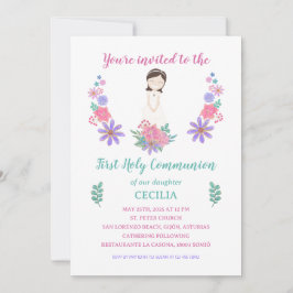 Invitación Primera Comunión CECILIA Einladung