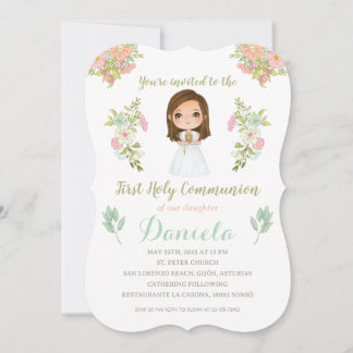 Invitación Primera Comunión DANIELA Einladung