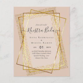 Invitaciones de Boda, spanisches Budget für Hochze Flyer