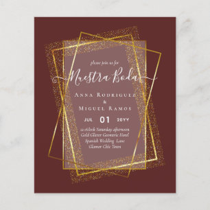 Invitaciones de Boda, spanisches Budget für Hochze Flyer
