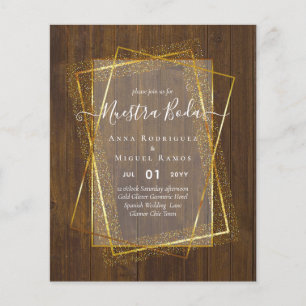 Invitaciones de Boda, spanisches Budget für Hochze Flyer