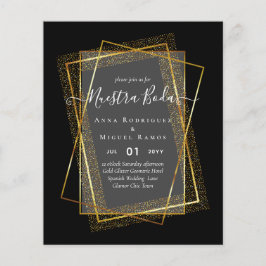 Invitaciones de Boda, spanisches Budget für Hochze Flyer