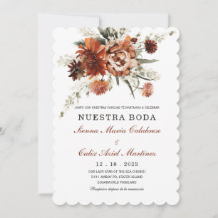 Invitaciones de Boda Terracota Einladung