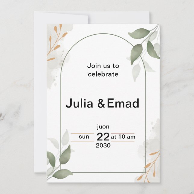 Invitation  (Devant)