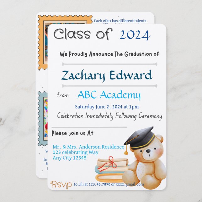 Invitation (Devant / Derrière)