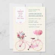 015 Fille au vélo fleuri sucré au citron Baby Show