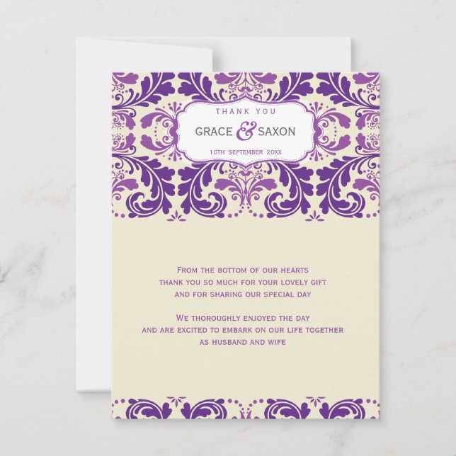 Invitation 064 Enna :: REMERCIEMENTS 2 - savvy (Devant)