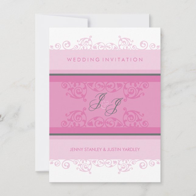 Invitation 070 Jenny+Justin :: INVITES DE MARIAGE :: boucles  (Devant)