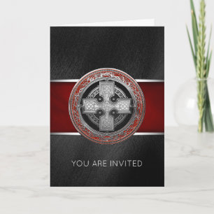 Invitation [100] Ancienne Croix de noeud d'argent sacré celti