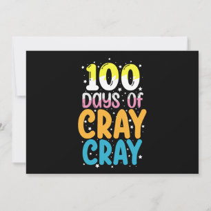 Invitation 100 Jours de Cray Cray 100e Jour de l'enseignant s