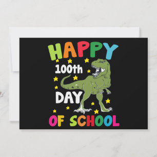 Invitation 100 jours d'école Trex 100e jour d'école 