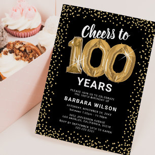Invitation 100e anniversaire Black Gold