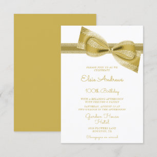 Invitation 100e anniversaire de la Bow Or Centenarian & Ribbo