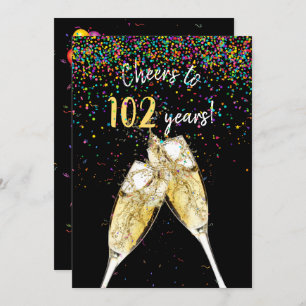 Invitation 102e fête d'anniversaire