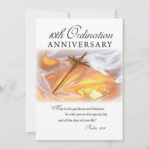 Invitation 10e anniversaire d'Ordination, Cross Ca