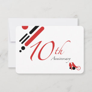 Invitation 10e anniversaire (mod birds)