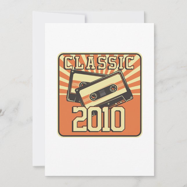 Invitation 10e cadeau d'anniversaire pour les garçons et les  (Devant)