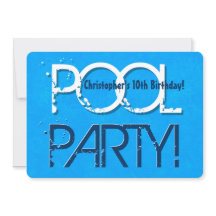 10th Ten Birthday Pool Party Enregistrer la date P