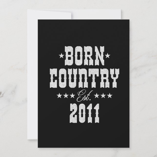 Invitation 12e anniversaire pour Country Western Music Lover (Devant)