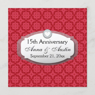 Invitation 15e anniversaire de mariage Anniversaire de mariag