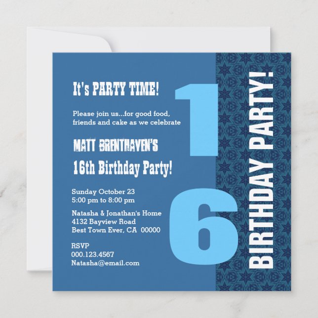 Invitation 16e ADO Anniversaire de la Marine moderne Blue Sta (Devant)