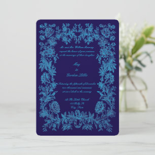 Invitation 1770 Botanique Floral Border Mariage