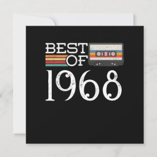 Invitation 1968 Vintage 52 et Birthday Anniversary