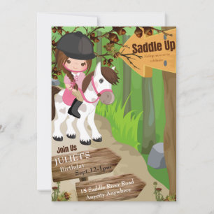 Invitation 1 Anniversaire (Fille)