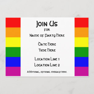 Invitation #1 de partie de fierté de LGBT