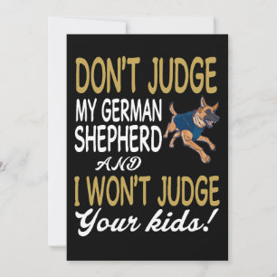 Invitation 1 Ne jugez pas mon berger allemand et je ne jugera