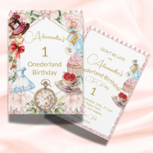 1er Anniversaire Alice Au Pays Des Merveilles Flor
